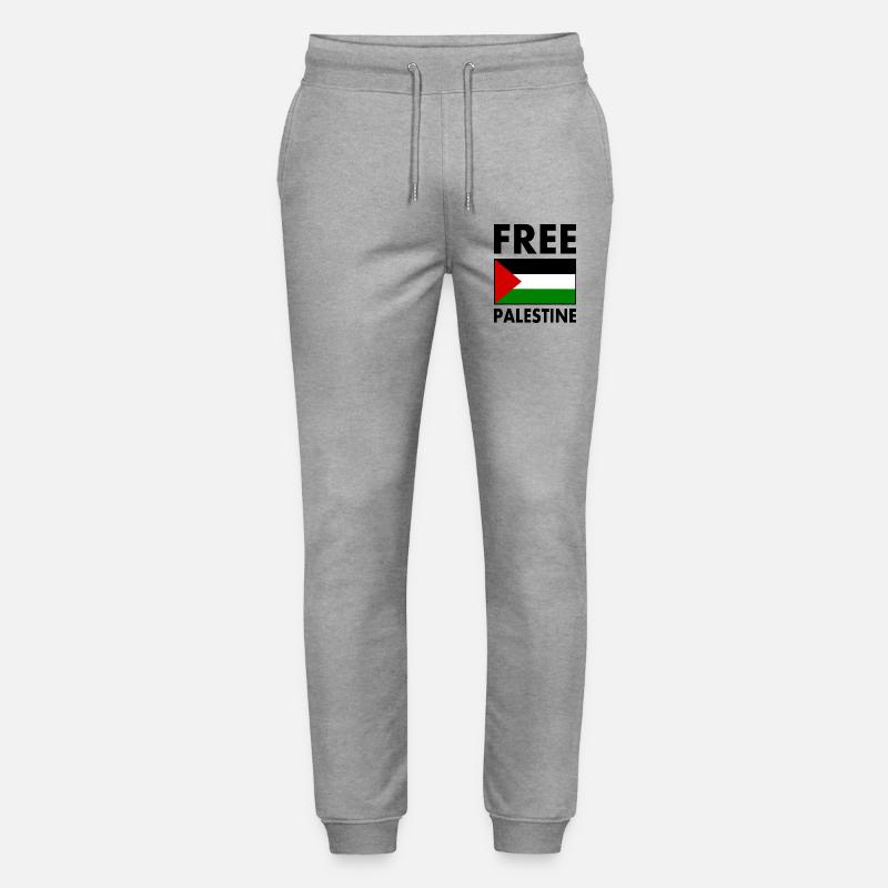 Free palestine - Stanley/Stella Unisex Bio Jogginghose Mover  - Grau meliert