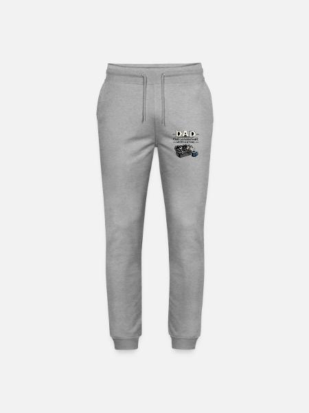 Dad – Fixer of Everything, Master of Nothing - Stanley/Stella Mover Unisex Organic Jogging Trousers - heather grey