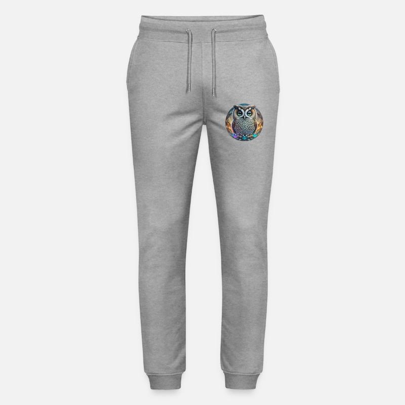 Eule - Stanley/Stella Unisex Bio Jogginghose Mover  - Grau meliert