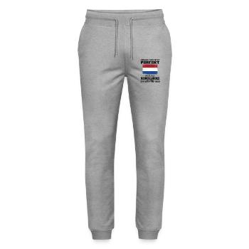 Holland Niederlande Niederländer Niederländisches - Stanley/Stella Unisex Bio Jogginghose Mover  - Grau meliert - Vorne - Marisol (170cm) & Nik (191cm)