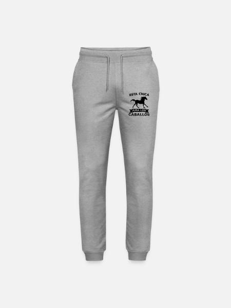 Dieses Mädchen liebt Pferde - Stanley/Stella Unisex Bio Jogginghose Mover - Grau meliert