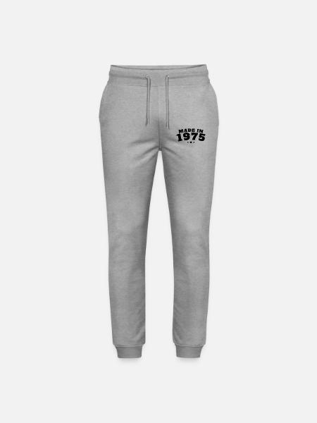 Made in 1975 - Stanley/Stella Mover Unisex Organic Jogging Trousers - heather grey