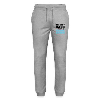 Best Fathers Play Gift Board Games - Stanley/Stella Mover Unisex Organic Jogging Trousers - heather grey - Front - Marisol (170cm) & Nik (191cm)