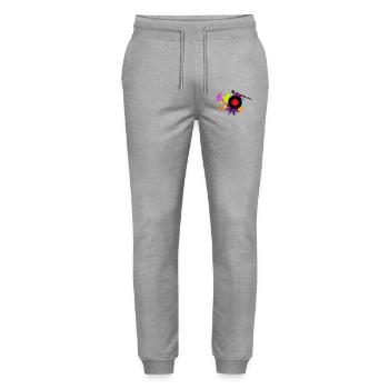 Music is my Life! - Stanley/Stella Mover Unisex Organic Jogging Trousers - heather grey - Front - Marisol (170cm) & Nik (191cm)