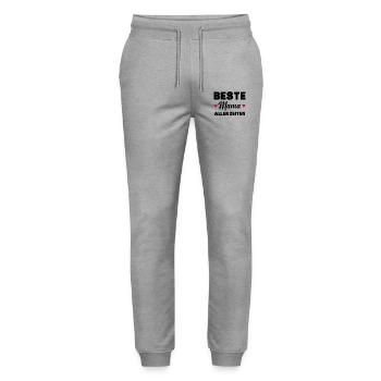 Beste Mutter aller Zeiten - Stanley/Stella Unisex Bio Jogginghose Mover  - Grau meliert - Vorne - Marisol (170cm) & Nik (191cm)