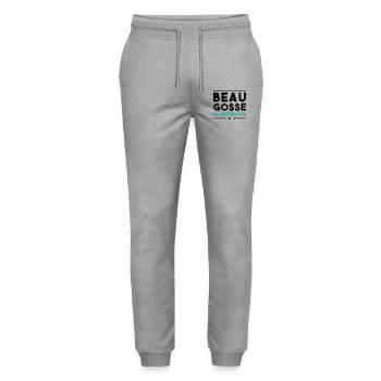 Beau Gosse De Père En Fils - Pantalon de jogging bio MOVER Stanley/Stella unisexe - gris chiné - Devant - Marisol (170cm) & Nik (191cm)