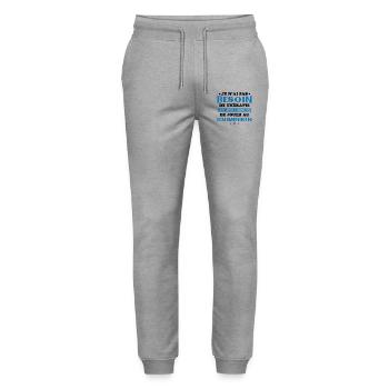 I just need to play badminton Gift - Stanley/Stella Mover Unisex Organic Jogging Trousers - heather grey - Front - Marisol (170cm) & Nik (191cm)