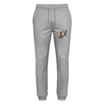 Israël - Pantalon de jogging bio MOVER Stanley/Stella unisexe - gris chiné - Devant - Marisol (170cm) & Nik (191cm)