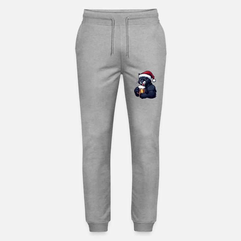 Bière de Noël Panther - Pantalon de jogging bio MOVER Stanley/Stella unisexe - gris chiné