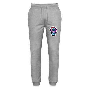 Silhouette / Forest / Portrait / Trees / Person - Stanley/Stella Mover Unisex Organic Jogging Trousers - heather grey - Front - Marisol (170cm) & Nik (191cm)