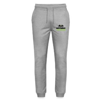 I can't I have Padel Tennis Padel players - Stanley/Stella Mover Unisex Organic Jogging Trousers - heather grey - Front - Marisol (170cm) & Nik (191cm)