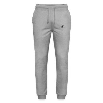 Cyclisme artistique Cycliste artistique - Pantalon de jogging bio MOVER Stanley/Stella unisexe - gris chiné - Devant - Marisol (170cm) & Nik (191cm)