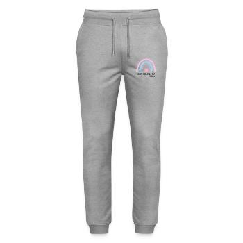 Start of school enrollment school child 2024 - Stanley/Stella Mover Unisex Organic Jogging Trousers - heather grey - Front - Marisol (170cm) & Nik (191cm)