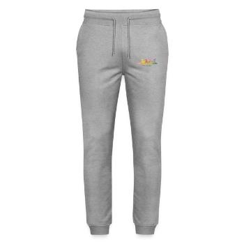 Memphean Skyline Memphis - Pantalon de jogging bio MOVER Stanley/Stella unisexe - gris chiné - Devant - Marisol (170cm) & Nik (191cm)