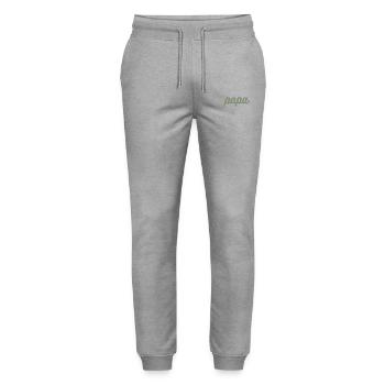 Bester Papa der Welt - Stanley/Stella Unisex Bio Jogginghose Mover  - Grau meliert - Vorne - Marisol (170cm) & Nik (191cm)
