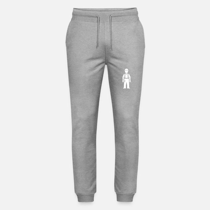 Icône d’ouvrier de la construction - Pantalon de jogging bio MOVER Stanley/Stella unisexe - gris chiné