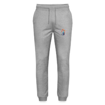 Seepferdchen Unterwasserwelt für eine - Stanley/Stella Unisex Bio Jogginghose Mover  - Grau meliert - Vorne - Marisol (170cm) & Nik (191cm)