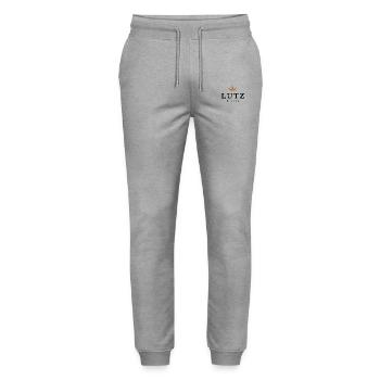 Lutz - Pantalon de jogging bio MOVER Stanley/Stella unisexe - gris chiné - Devant - Marisol (170cm) & Nik (191cm)