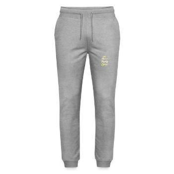 Mexico Party Crew Crown - Stanley/Stella Mover Unisex Organic Jogging Trousers - heather grey - Front - Marisol (170cm) & Nik (191cm)