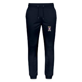 Prag Party Urlaub - Stanley/Stella Unisex Bio Jogginghose Mover  - Navy - Vorne - Marisol (170cm) & Nik (191cm)