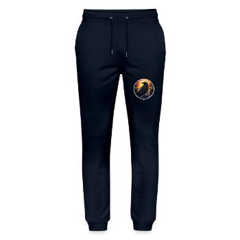 Krähe Halloween 2 - Stanley/Stella Unisex Bio Jogginghose Mover  - Navy - Vorne - Marisol (170cm) & Nik (191cm)
