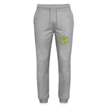 40 Jetzt haben wir den Salat - 40. Geburtstag - Stanley/Stella Unisex Bio Jogginghose Mover  - Grau meliert - Vorne - Marisol (170cm) & Nik (191cm)