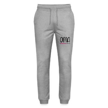 Oma loading - Stanley/Stella Unisex Bio Jogginghose Mover  - Grau meliert - Vorne - Marisol (170cm) & Nik (191cm)