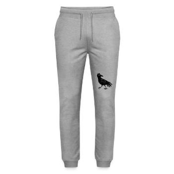 Corbeau - Pantalon de jogging bio MOVER Stanley/Stella unisexe - gris chiné - Devant - Marisol (170cm) & Nik (191cm)