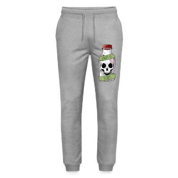 Dairy Is Scary Lactose Intolerant Funny Vegan Fun - Stanley/Stella Mover Unisex Organic Jogging Trousers - heather grey - Front - Marisol (170cm) & Nik (191cm)