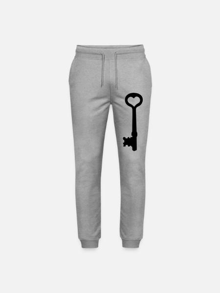 clé à mon coeur - Pantalon de jogging bio MOVER Stanley/Stella unisexe - gris chiné