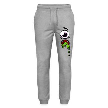 Glimmerndes Auge Tropfen-Design - Stanley/Stella Unisex Bio Jogginghose Mover  - Grau meliert - Vorne - Marisol (170cm) & Nik (191cm)