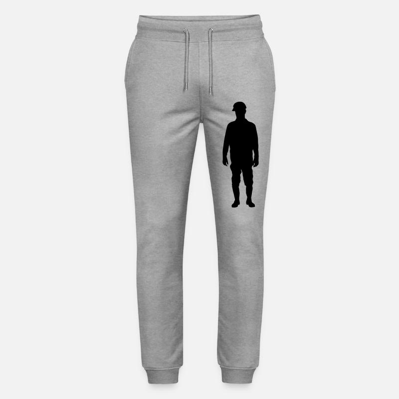 Construction Site Superintendent – Ground - Stanley/Stella Mover Unisex Organic Jogging Trousers - heather grey