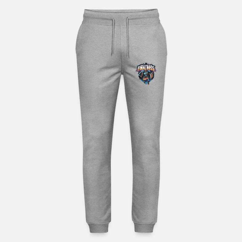 I'm the FinalBoss – Powerful Character - Stanley/Stella Mover Unisex Organic Jogging Trousers - heather grey