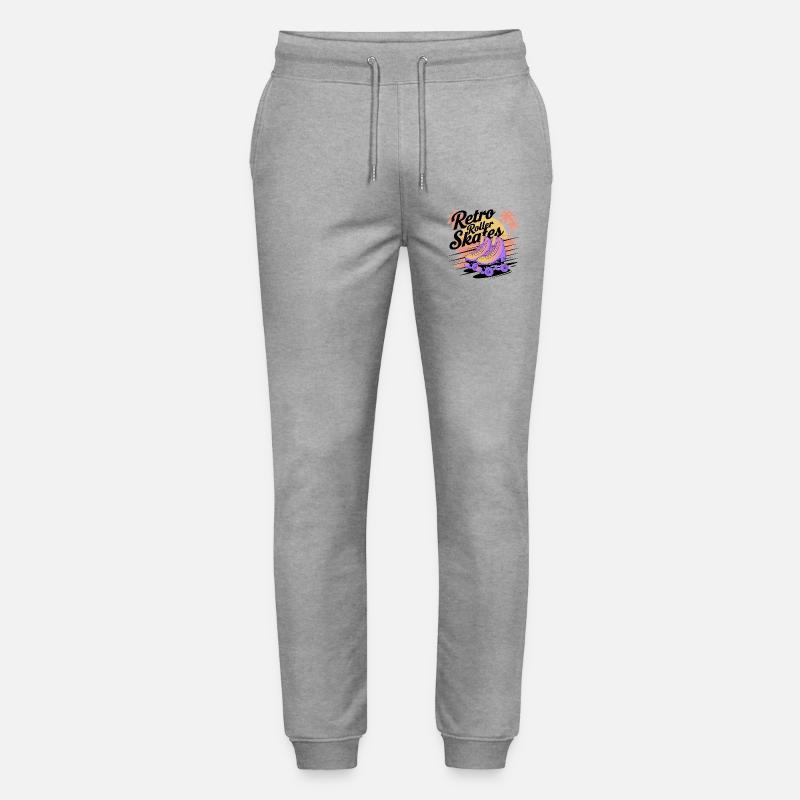 Retro Roller Skates – 80s Vibes - Stanley/Stella Unisex Bio Jogginghose Mover  - Grau meliert