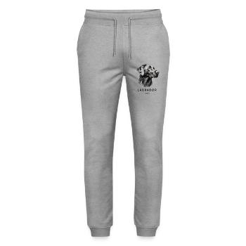 Labrador - Stanley/Stella Unisex Bio Jogginghose Mover  - Grau meliert - Vorne - Marisol (170cm) & Nik (191cm)
