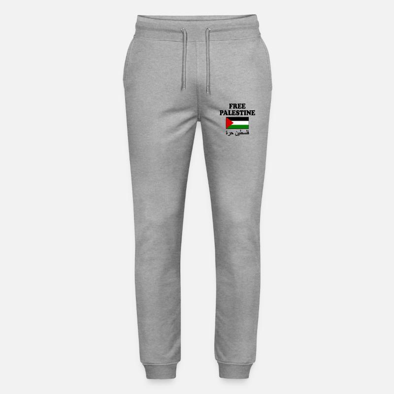 Free palestine - Stanley/Stella Unisex Bio Jogginghose Mover  - Grau meliert