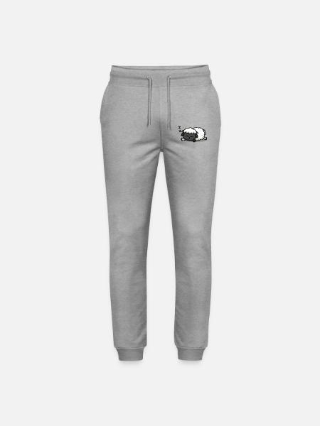 Sleeping lamb - Stanley/Stella Mover Unisex Organic Jogging Trousers - heather grey