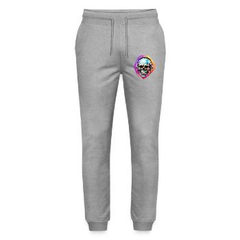 Kopfhörer - Stanley/Stella Unisex Bio Jogginghose Mover  - Grau meliert - Vorne - Marisol (170cm) & Nik (191cm)
