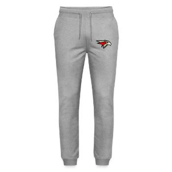 Hawk - Stanley/Stella Mover Unisex Organic Jogging Trousers - heather grey - Front - Marisol (170cm) & Nik (191cm)
