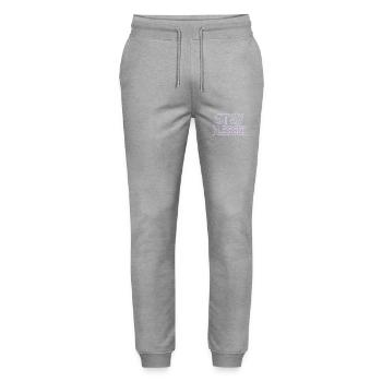SPREAD THE GOSPEL SHIRT HAVE FAITH - Stanley/Stella Unisex Bio Jogginghose Mover  - Grau meliert - Vorne - Marisol (170cm) & Nik (191cm)