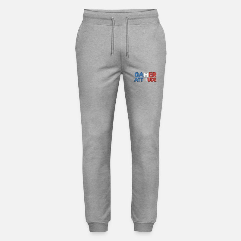 Gamer Attitude Deutsch - Stanley/Stella Unisex Bio Jogginghose Mover  - Grau meliert