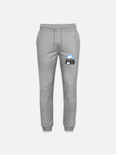 NATURE TENTS MOUNTAINS HEAVEN - Stanley/Stella Mover Unisex Organic Jogging Trousers - heather grey