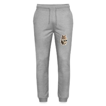 Wolf - Stanley/Stella Unisex Bio Jogginghose Mover  - Grau meliert - Vorne - Marisol (170cm) & Nik (191cm)