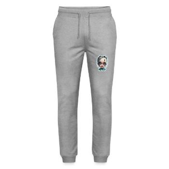 Poupée d’horreur Halloween - Pantalon de jogging bio MOVER Stanley/Stella unisexe - gris chiné - Devant - Marisol (170cm) & Nik (191cm)