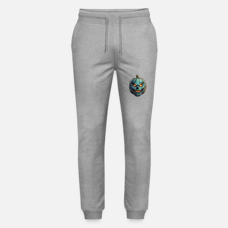 Citrouille d’Halloween - Pantalon de jogging bio MOVER Stanley/Stella unisexe - gris chiné