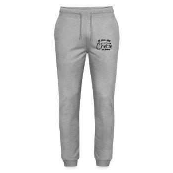 Je suis une cheffe qui déchire - Pantalon de jogging bio MOVER Stanley/Stella unisexe - gris chiné - Devant - Marisol (170cm) & Nik (191cm)