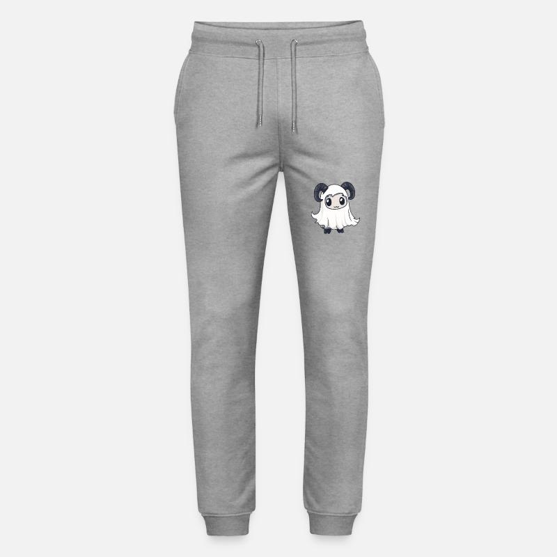 Bergziege Halloween Comic Geist - Stanley/Stella Unisex Bio Jogginghose Mover  - Grau meliert