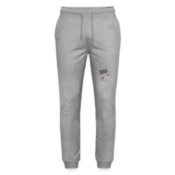 TEA TIME - Stanley/Stella Unisex Bio Jogginghose Mover  - Grau meliert - Vorne - Marisol (170cm) & Nik (191cm)