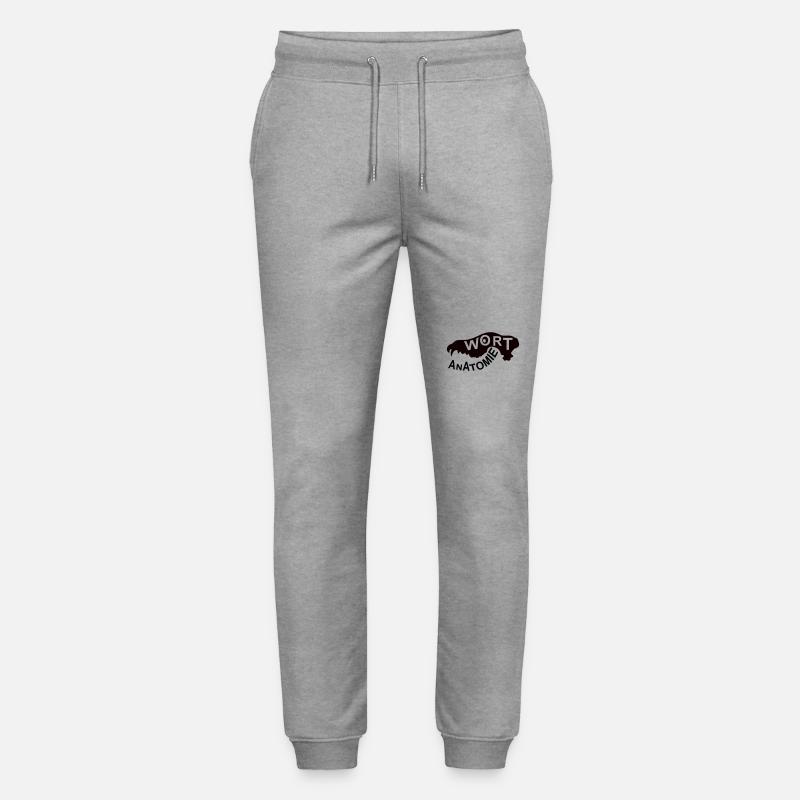 Wort Anatomie Logo - Stanley/Stella Unisex Bio Jogginghose Mover  - Grau meliert