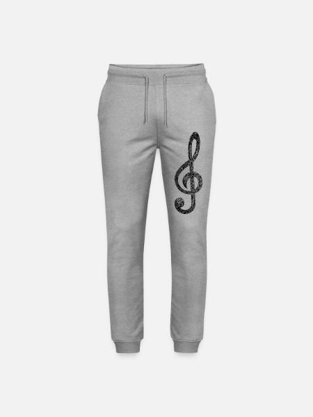 Clef - Stanley/Stella Mover Unisex Organic Jogging Trousers - heather grey